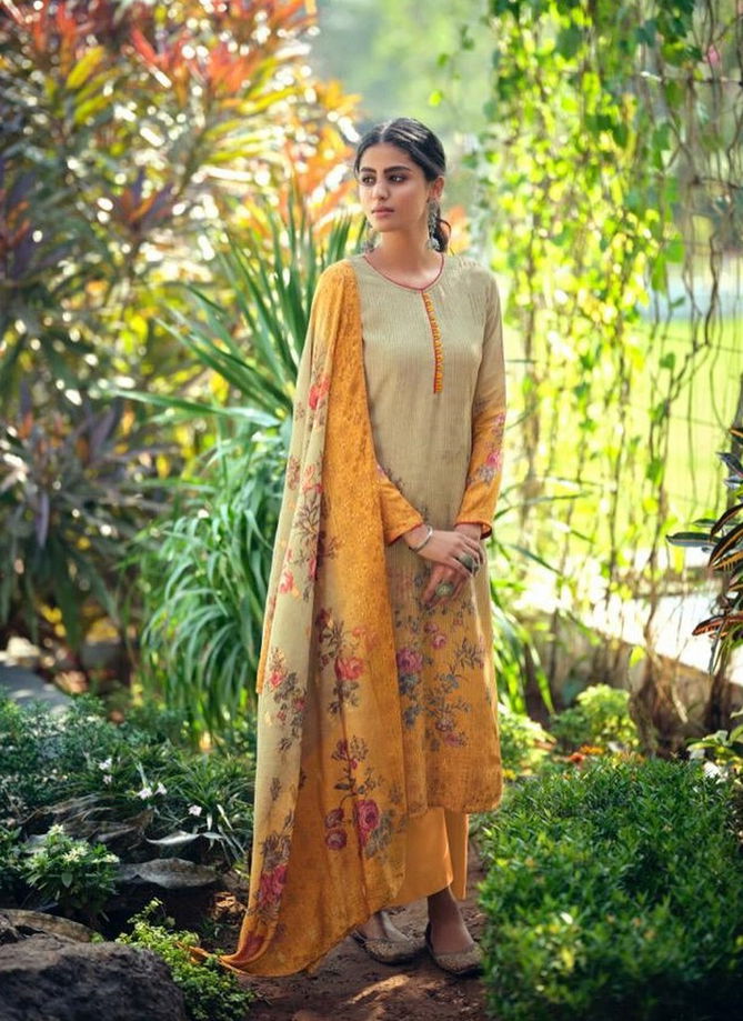 KARMA QAYNAT Latest Fancy Designer Casual Wear Maslin Embroieded Digital Print Salwar Suit Collection